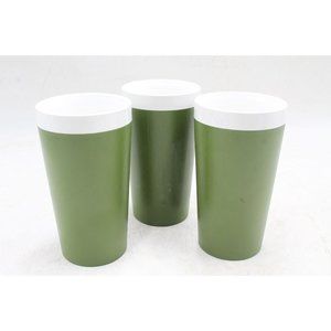 Lot Of 3 Vintage Insulated David Douglas Green Sonic Welded Cups